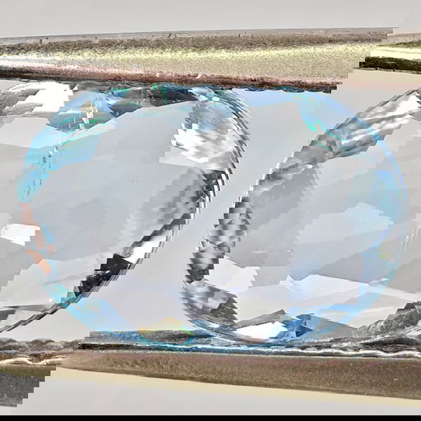 Natural Baby Blue Aquamarine 1.08 Ct. Oval Shape 8.6 x 6.4 Mm Gemstone from Brazil (1 of 3)