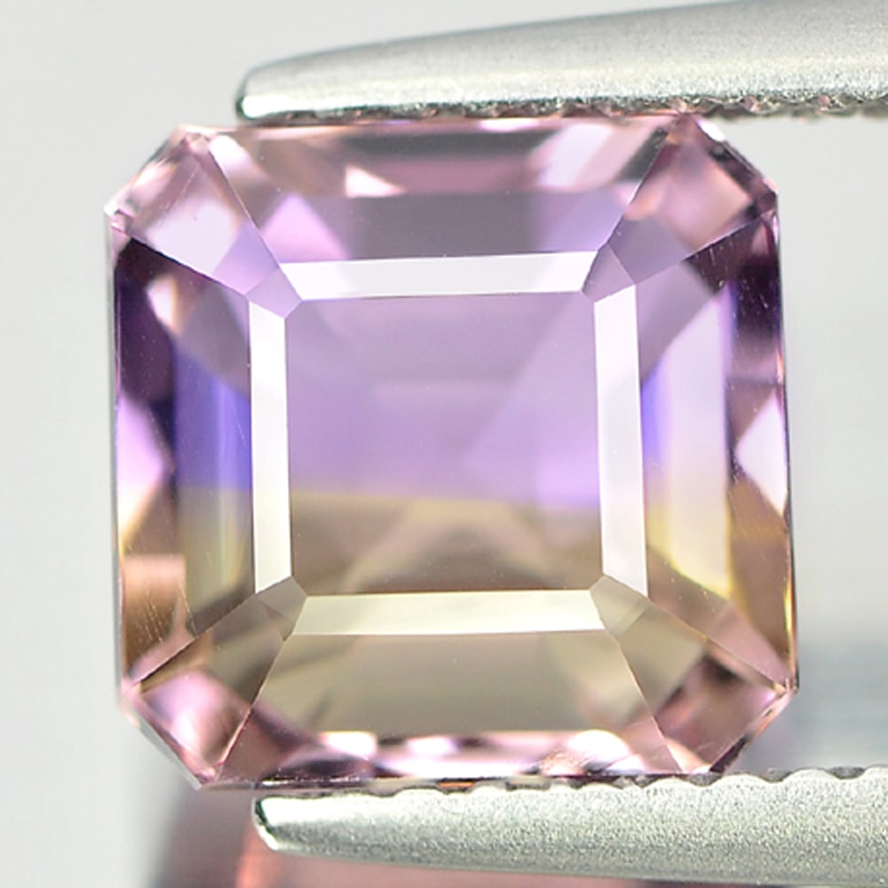 Natural Bi Color Ametrine 2.98 Ct. Octagon Shape 8 x 8 Mm. Gemstone From Bolivia (1 of 3)