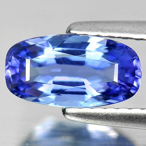 Natural Violitish Blue Tanzanite 1.26 Ct. Oval Shape 9.2 x 5 Mm. Gemstone from Tanzania (1 of 3)