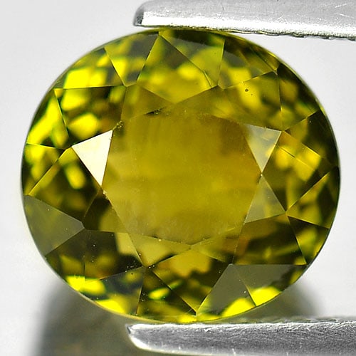 Natural Green Tourmaline 5.34 Ct. Oval Shape 10 x 9.2 Mm. Gemstone from Nigeria (1 of 3)