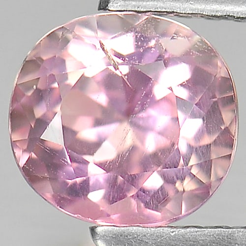 Natural Pink Tourmaline 1.32 Ct. Oval Shape 7 x 6.4 Mm Gemstone from Nigeria (1 of 3)