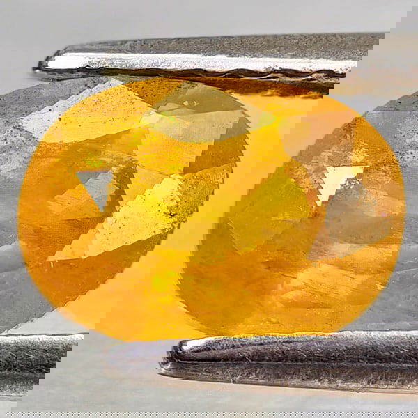 Natural Yellow Sapphire 1.51 Ct. Oval Shape 7.6 x 5.5 Mm Gemstone From Thailand (1 of 3)