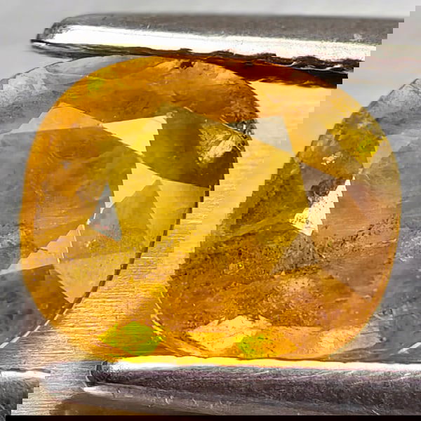 Natural Yellow Sapphire 1.62 Ct. Oval Shape 7.2 x 6.3 Mm Gemstone From Thailand (1 of 3)