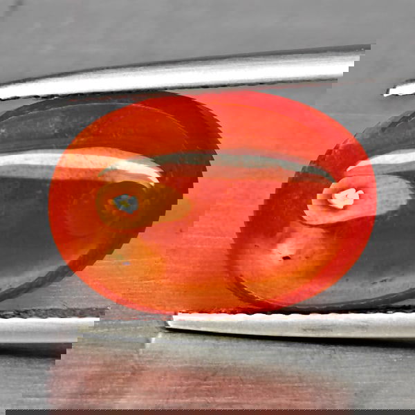 Natural Orangish Red Spessartine Garnet 10.13 Ct. Oval Cabochon Shape Gemstones From Namibia (1 of 3)