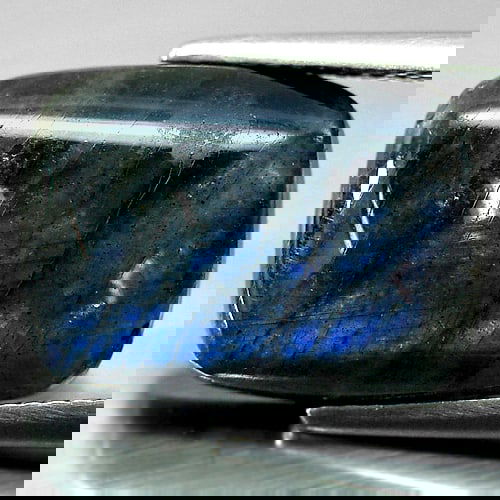 Natural Multi Color Blue Labradorite Doublet 9.42 Ct. Baguette Cabochon Shape 16 x 12 Mm Gemstone (1 of 3)