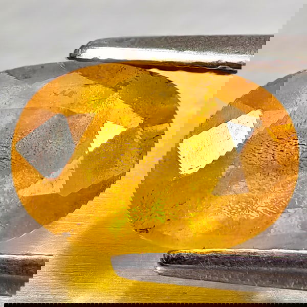 Natural Yellow Sapphire 1.45 Ct. Oval Shape 8.2 x 5.6 Mm Gemstone From Thailand (1 of 3)