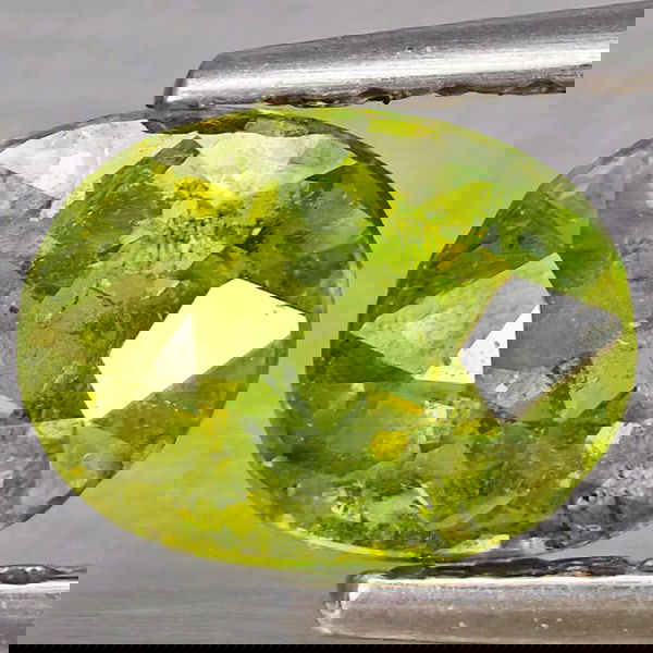Natural Multi Color Green Demantoid Garnet 0.86 Ct. Oval Shape 6.8 x 5.1 Mm Gemstone from Madagascar (1 of 3)