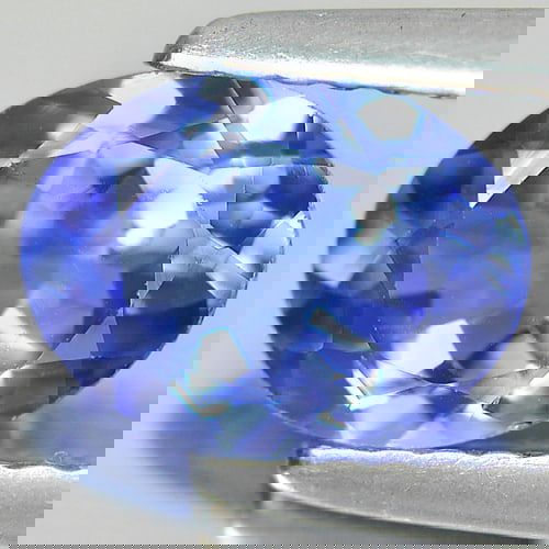 Natural Violetish Blue Tanzanite 1.14 Ct. Oval Shape 7.9 x 6 Mm. Gemstone From Tanzania (1 of 3)