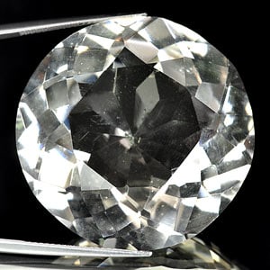 Natural White Quartz 119.70 Ct. Round Shape 34 Mm. Unheated Gemstone From Brazil (1 of 3)