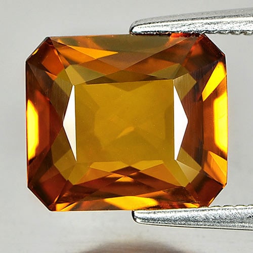Certified Natural Yellow Sapphire 3.42 Ct. Clean Octagon Shape 8.59 x 9.78 Mm. Gemstone From: Product ID: 806152581 Product Name: Natural Yellow Sapphire Weight: 3.42 CT. Size: 8.59 x 9.78 x 3.65 MM. Shape: Octagon Color: Yellow Clarity:IF Luster: Very Good Gems Origin: Thailand Treatment: Hea