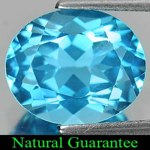 Natural Swiss Blue Topaz 5.78 Ct. Oval Shape 12 x 10 Mm Gemstone from Brazil: Product ID: 807161119 Product Name: Natural Blue Topaz Weight: 5.78 CT. Size: 12 x 10 x 6.7 MM. Shape: Oval Color: Swiss Blue Clarity:VVS Luster: Good Gems Origin: Brazil Treatment: Treated Crystal St