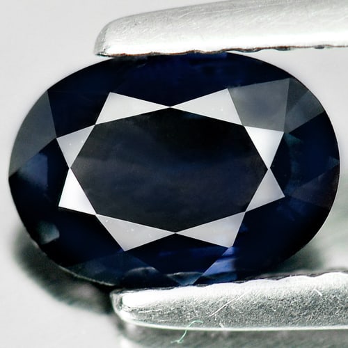 Natural Blue Sapphire 1.31 Ct. Oval Shape 7.64 x 5.48 Mm Gemstone From Madagascar (1 of 4)