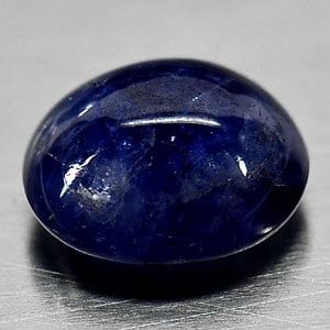 Natural Blue Ceylon Sapphire 1.40 Ct. Oval Cabochon Shape 6.8 x 5.7 Mm Gemstone from Sri Lanka (1 of 3)