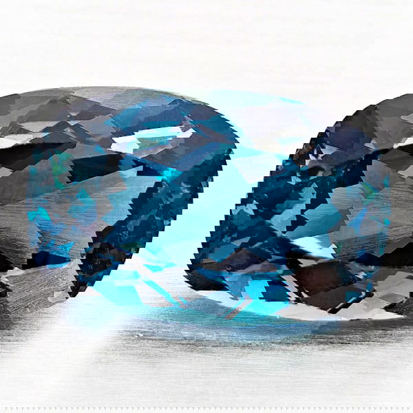 Natural London Blue Topaz 4.41 Ct. VVS Cushion Shape 11.7 x 7.6 Mm. Gemstone From Brazil (1 of 3)