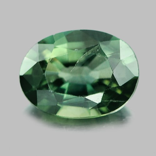 Natural Green Sapphire 0.50 Ct. Oval Shape 5.8 x 4.2 Mm Gemstone From Thailand (1 of 3)