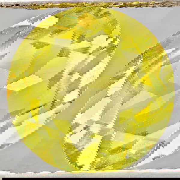 Natural Yellow Lemon Quartz 2.47 Ct. Round Shape 9.1 Mm Gemstone From Brazil (1 of 3)