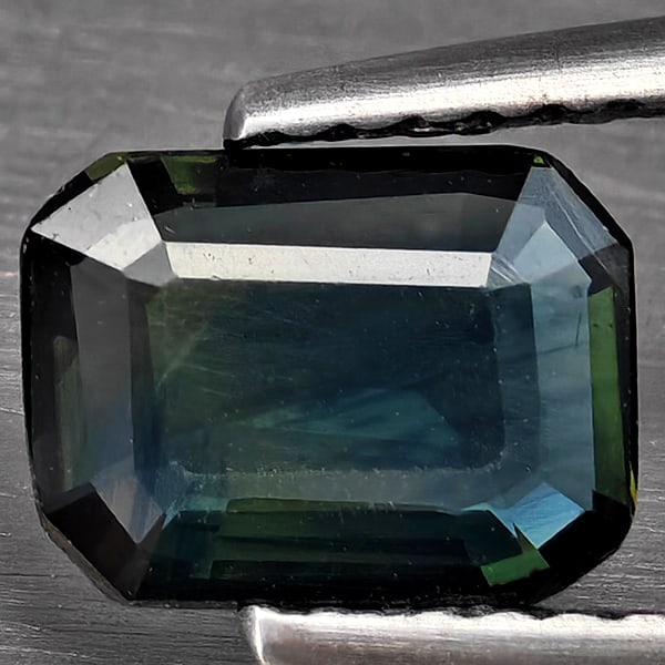 Natural Greenish Blue Sapphire 0.95 Ct. Octagon Shape 7.6 x 5.7 Mm Gemstones From Thailand (1 of 3)
