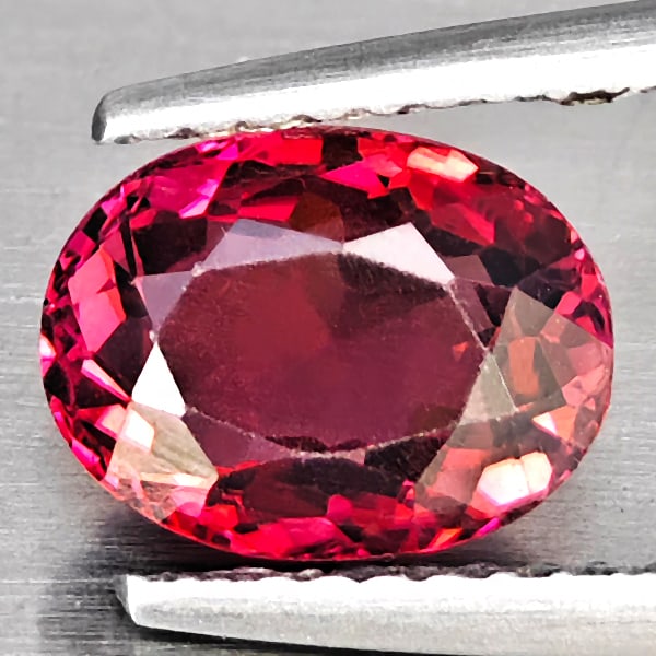 Natural Pink Tourmaline 1.84 Ct. Oval Shape 8.2 x 6.6 Mm Gemstone from Nigeria: Product ID: 807251382 Product Name: Natural Tourmaline Weight: 1.84 CT. Size: 8.2 x 6.6 x 4.8 MM. Shape: Oval Color: Pink Clarity:SI1 Luster: Good Gems Origin: Nigeria Treatment: Unheated Crystal Stru