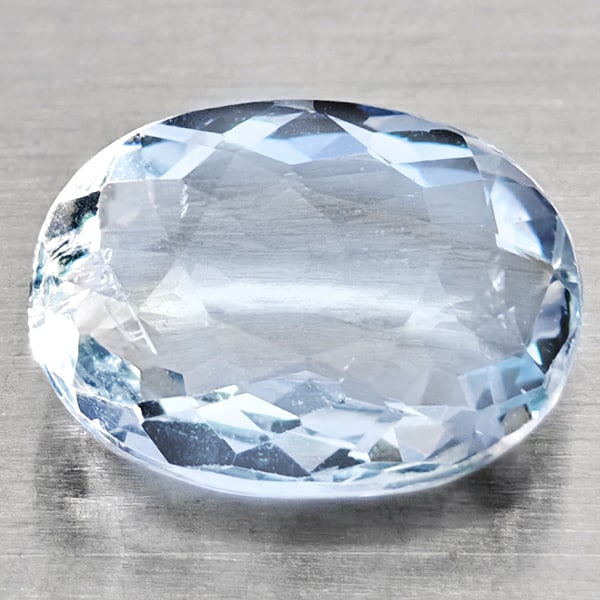 Natural Baby Blue Aquamarine 1.36 Ct. Oval Shape 9 x 7 Mm Gemstone From Brazil: Product ID: 800812200 Product Name: Natural Aquamarine Weight: 1.36 CT. Size: 9 x 7 x 3.3 MM. Shape: Oval Shape Color: Baby Blue Clarity:SI1 Luster: Good Gems Origin: Brazil Treatment: Unheated Crysta