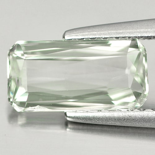 Natural Light Green Tourmaline 1.33 Ct. Octagon Shape 9.8 x 5 Mm. Gemstone from Nigeria (1 of 3)