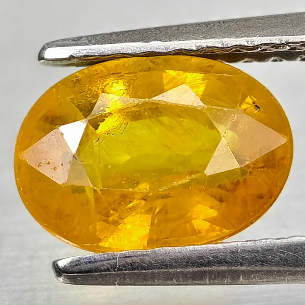 Natural Yellow Sapphire 1.88 Ct. Oval Shape 8.1 x 5.9 Mm Gemstone From Thailand (1 of 3)