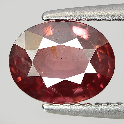 Natural Imperial Pink Zircon 2.55 Ct. Oval Shape 8.6 x 6.8 Mm Gemstone From Tanzania (1 of 3)