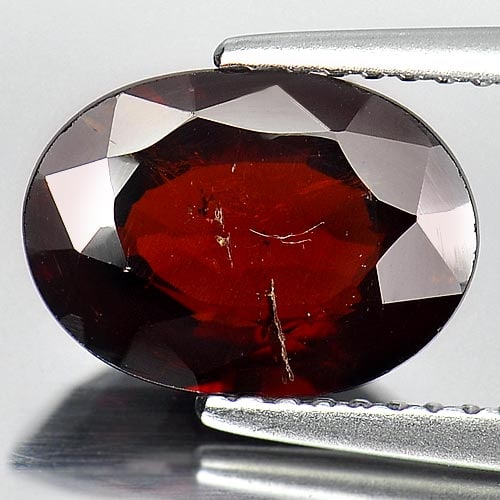 Natural Orangish Red Spessartine Garnet 3.37 Ct. Oval Shape 10.7 x 7.7 Mm. Gemstone from Namibia (1 of 3)