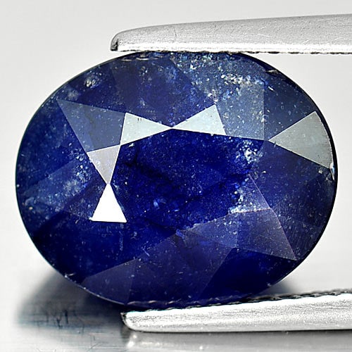 Natural Deep Blue Sapphire 8.53 Ct. Oval Shape 13.7 x 11.1 Mm Gemstone From Madagascar: Product ID: 806010693 Product Name: Natural Blue Sapphire Weight: 8.53 CT. Size: 13.7 x 11.1 x 6.2 MM. Shape: Oval Color: Blue Clarity:SI1 Luster: Good Gems Origin: Madagascar Treatment: Heated Lead-g
