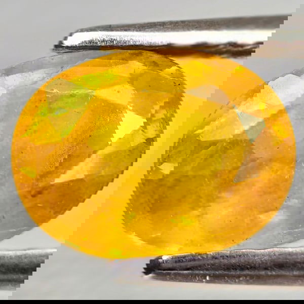 Natural Yellow Sapphire 1.76 Ct. Oval Shape 8.1 x 6.1 Mm Gemstone From Thailand (1 of 3)