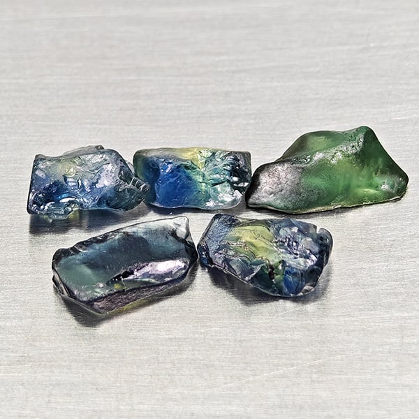 Natural Green Blueish Grandidierite 1.51 Ct. Oval Shape 7.8 x 5.8 Mm Gemstone from Madagascar (1 of 3)