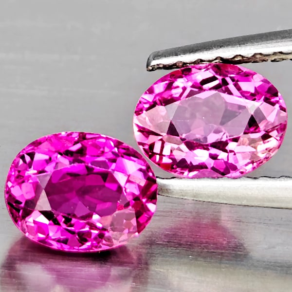 Natural Pink Tourmaline 2.08 Ct. 2 Pcs Oval Shape 6.8 x 5.3 Mm Gemstone from Nigeria: Product ID: 807251270 Product Name: Natural Gemstones Weight: 2.08 CT. Size: 6.8 x 5.3 x 4 MM. Shape: Oval Shape Color: Pink Clarity:SI1 Luster: Good Gems Origin: Nigeria Treatment: Unheated Crystal S