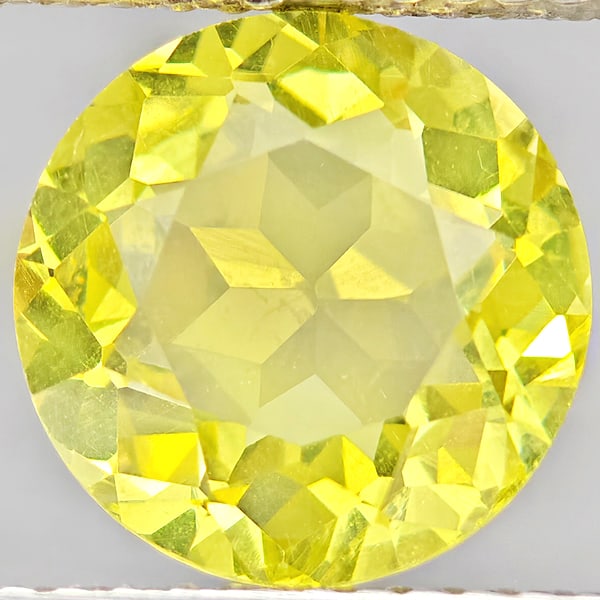 Natural Yellow Lemon Quartz 2.70 Ct. Round Shape 9.1 Mm Gemstone From Brazil (1 of 3)