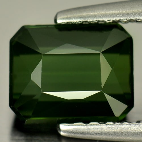 Natural Green Tourmaline 1.18 Ct Octagon Shape 6.7 x 5.4 Mm Gemstone from Nigeria (1 of 3)
