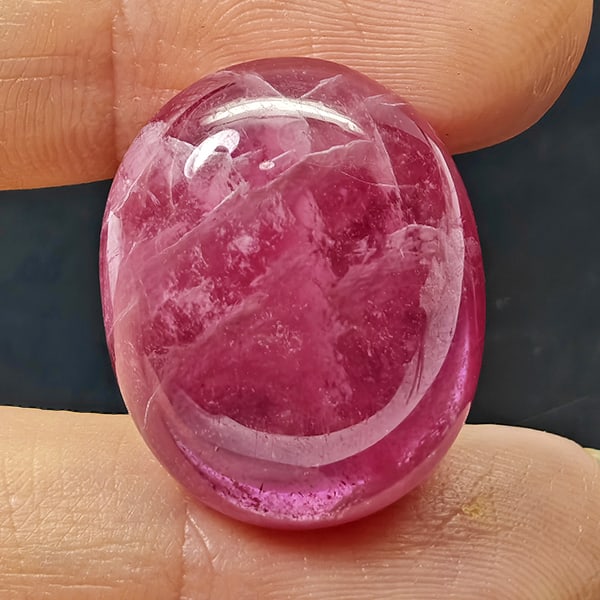 Natural Pink Red Ruby 34.20 Ct. Oval Cabochon Shape 21.5 x 16.5 Mm Gemstone from Madagascar (1 of 3)