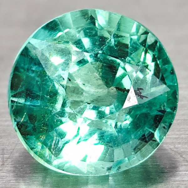 Natural Paraiba Color Apatite 0.99 Ct. Round Shape 5.9 Mm Gemstone from Tanzania (1 of 3)