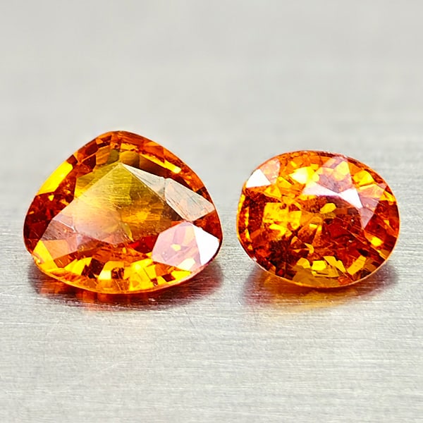 Natural Orange Spessartine Garnet 1.74 Ct. Mixed Shape Gemstone from Namibia: Product ID: 802936401 Product Name: Natural Spessartine Weight: 1.74 CT. Size: 6.9 x 6.1 x 2.6 MM. Shape: Mix Shape Color: Orange Clarity:SI1 Luster: Very Good Gems Origin: Namibia Treatment: Unheated