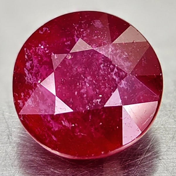 Natural Red Ruby 3.75 Ct. Round Shape 8.5 Mm Gemstone From Madagascar (1 of 3)