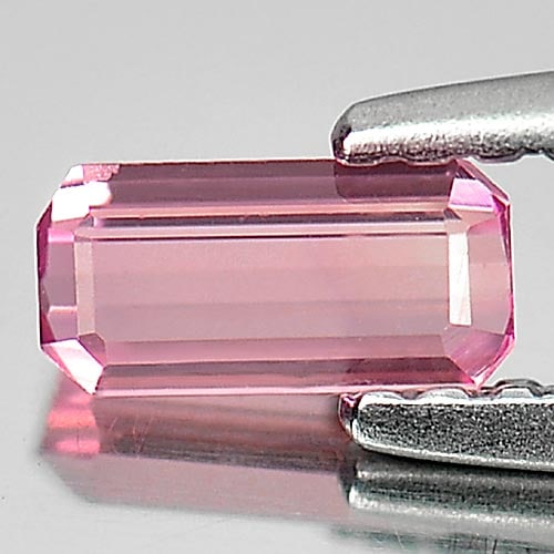 Natural Pink Tourmaline 0.28 Ct. Octagon Shape 5.7 x 2.8 Mm. Gemstone from Nigeria: Product ID: 807248969 Product Name: Natural Tourmaline Weight: 0.28 CT. Size: 5.7 x 2.8 x 1.8 MM. Shape: Octagon Color: Pink Clarity:IF Luster: Very Good Gems Origin: Nigeria Treatment: Unheated Cryst