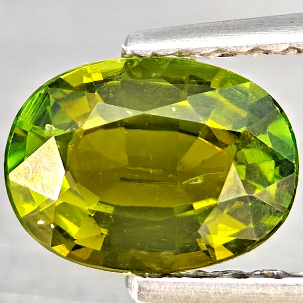 Natural Green Tourmaline 0.82 Ct. Oval Shape 7 x 5.3 Mm Gemstone from Nigeria (1 of 3)