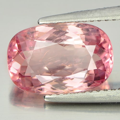 Natural Pink Tourmaline 4.61 Ct. Oval Shape 12.2 x 8.2 Mm. Unheated Gemstone From Mozambique (1 of 4)