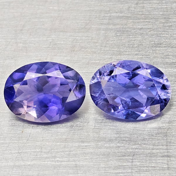Natural Violetish Blue Iolite 1.53 Ct. 2 Pcs Oval Shape 7.4 x 5.2 Mm Gemstones From Madagascar: Product ID: 803804876 Product Name: Natural Iolite Weight: 1.53 CT. Size: 7.3 x 5.2 x 3.6 MM. Shape: Oval Shape Color: Violetish Blue Clarity:SI1 Luster: Good Gems Origin: Madagascar Treatment: Unheat