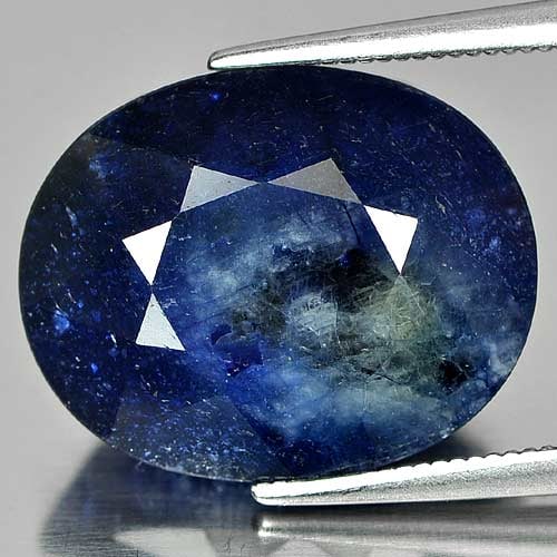 Natural Blue Sapphire 19.11 Ct. Oval Shape 17.5 x 14 Mm Gemstone from Madagascar: Product ID: 806010388 Product Name: Natural Blue Sapphire Weight: 19.11 CT. Size: 17.5 x 14 x 9 MM. Shape: Oval Color: Blue Clarity:Opaque Luster: Good Gems Origin: Madagascar Treatment: Heated (Lead-
