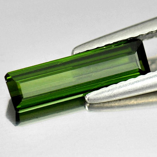 Natural Green Tourmaline 1.38 Ct. VVS Octagon Shape 14.1 x 3.8 Mm. UnheatedGemstone from Nigeria: Product ID: 807245335 Product Name: Natural Tourmaline Weight: 1.38 CT. Size: 14.1 x 3.8 x 2.5 MM. Shape: Octagon Color: Green Clarity:VVS Luster: Very Good Gems Origin: Nigeria Treatment: Unheated Cr