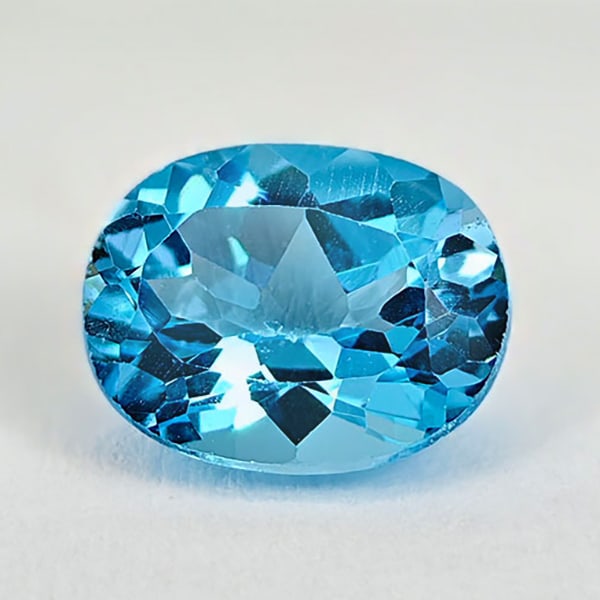 Natural Swiss Blue Topaz 2.38 Ct. Oval Shape 9 x 7 Mm Gemstone from Brazil: Product ID: 807167823 Product Name: Natural Blue Topaz Weight: 2.38 CT. Size: 9 x 7 x 4.9 MM. Shape: Oval Color: Blue Clarity:VSI Luster: Good Gems Origin: Brazil Treatment: Treated Crystal Structure: