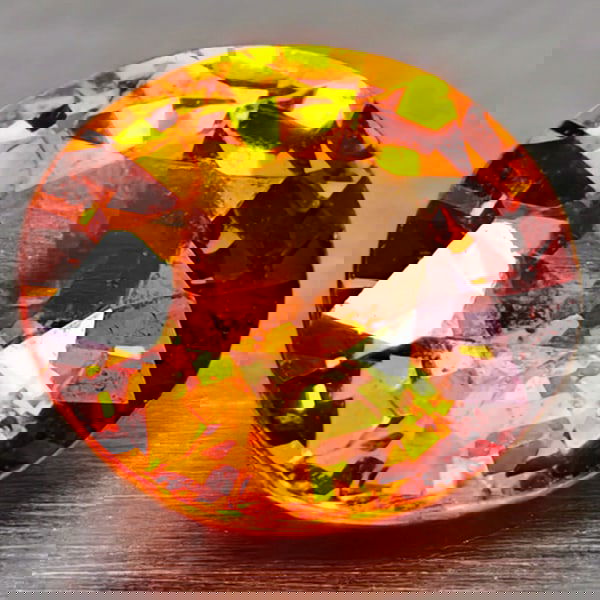 Natural Orange Spessartine Garnet 0.92 Ct. Oval Shape 6 x 5.5 Mm Gemstone from Madagascar (1 of 3)