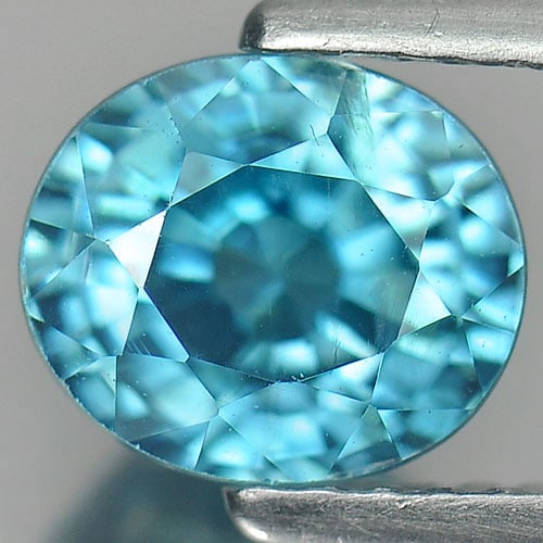 Natural Blue Zircon 2.31 Ct. Oval Shape 7.1 x 6.1 Mm. Gemstone From Cambodia: Product ID: 807730072 Product Name: Natural Zircon Weight: 2.31 CT. Size: 7.1 x 6.1 x 5 MM. Shape: Oval Color: Blue Clarity:VSI Luster: Very Good Gems Origin: Cambodia Treatment: Heated Crystal Struct