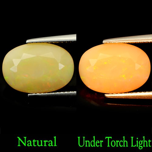 Natural Pink Multi Color Opal 4.06 Ct. Oval Shape 14.1 x 10 Mm Gemstone from Ethiopia: Product ID: 818707362 Product Name: Natural Opal Weight: 4.06 CT. Size: 14.1 x 10 x 7.1 MM. Shape: Oval Color: Pink Multi Color Clarity:Opaque Luster: Good Gems Origin: Ethiopia Treatment: Unheated Cr