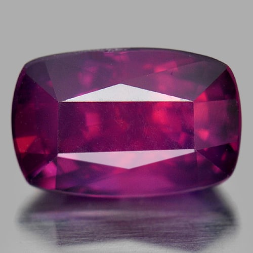 Natural Unheated Purplish Red Ruby 1.73 Ct Cushion 7.83 x 5.11 Mm. Gemston From Tanzania (1 of 4)