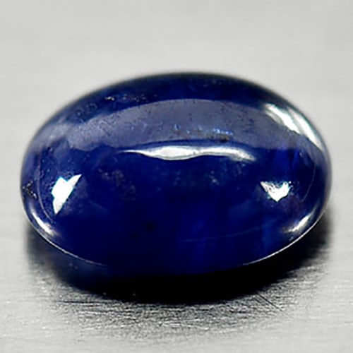 Natural Blue Sapphire 0.97 Ct. Oval Cabochon Shape 6.5 x 5.1 Mm. Gemstone from Sri Lanka (1 of 3)