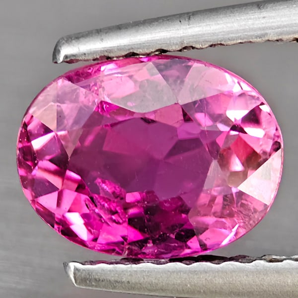 Natural Pink Tourmaline 1.63 Ct. Oval Shape 8.1 x 6.4 Mm. Unheated Gemstone from Nigeria: Product ID: 807251316 Product Name: Natural Tourmaline Weight: 1.63 CT. Size: 8.1 x 6.4 x 4.9 MM. Shape: Oval Shape Color: Pink Clarity:SI1 Luster: Good Gems Origin: Nigeria Treatment: Unheated Crysta